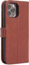 DECODED Detachable Wallet Case - iPhone 12 / 12 Pro - Afneembaar Hoesje met Pasjeshouder - Hoogwaardig Europees Leer - Magnetische Technologie van Apple - Bruin