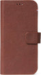 DECODED Detachable Wallet Case - iPhone 12 Mini - Afneembaar Hoesje met Pasjeshouder - Hoogwaardig Europees Leer - Magnetische Technologie van Apple - Bruin