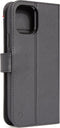 DECODED Detachable Wallet Case - iPhone 12 Mini - Afneembaar Hoesje met Pasjeshouder - Hoogwaardig Europees Leer - Magnetische Technologie van Apple - Zwart
