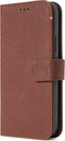 DECODED Detachable Wallet Case - iPhone 12 Mini - Afneembaar Hoesje met Pasjeshouder - Hoogwaardig Europees Leer - Magnetische Technologie van Apple - Bruin