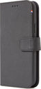 DECODED Detachable Wallet Case - iPhone 12 Mini - Afneembaar Hoesje met Pasjeshouder - Hoogwaardig Europees Leer - Magnetische Technologie van Apple - Zwart