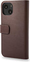 DECODED Detachable Wallet Case - iPhone 13 - Afneembaar Hoesje met Pasjeshouder - Hoogwaardig Europees Leer - Magnetische Technologie van Apple - Bruin