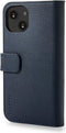DECODED Detachable Wallet Case - iPhone 13 - Afneembaar Hoesje met Pasjeshouder - Hoogwaardig Europees Leer - Magnetische Technologie van Apple - Donker Blauw