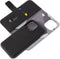 DECODED Detachable Wallet Case - iPhone 13 - Afneembaar Hoesje met Pasjeshouder - Hoogwaardig Europees Leer - Magnetische Technologie van Apple - Zwart