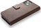 DECODED Detachable Wallet Case - iPhone 13 - Afneembaar Hoesje met Pasjeshouder - Hoogwaardig Europees Leer - Magnetische Technologie van Apple - Bruin