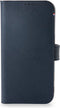 DECODED Detachable Wallet Case - iPhone 13 - Afneembaar Hoesje met Pasjeshouder - Hoogwaardig Europees Leer - Magnetische Technologie van Apple - Donker Blauw