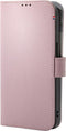 DECODED Detachable Wallet Case - iPhone 13 Pro - Afneembaar Hoesje met Pasjeshouder - Hoogwaardig Europees Leer - Magnetische Technologie van Apple - Licht Roze