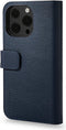 DECODED Detachable Wallet Case - iPhone 13 Pro - Afneembaar Hoesje met Pasjeshouder - Hoogwaardig Europees Leer - Magnetische Technologie van Apple - Donker Blauw