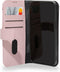 DECODED Detachable Wallet Case - iPhone 13 Pro - Afneembaar Hoesje met Pasjeshouder - Hoogwaardig Europees Leer - Magnetische Technologie van Apple - Licht Roze