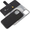 DECODED Detachable Wallet Case - iPhone 13 Pro Max - Afneembaar Hoesje met Pasjeshouder- Hoogwaardig Europees Leer - Magnetische Technologie van Apple - Zwart