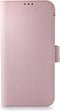 DECODED Detachable Wallet Case - iPhone 13 Pro Max - Afneembaar Hoesje met Pasjeshouder - Hoogwaardig Europees Leer - Magnetische Technologie van Apple - Licht Roze