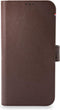 DECODED Detachable Wallet Case - iPhone 13 Pro Max - Afneembaar Hoesje met Pasjeshouder - Hoogwaardig Europees Leer - Bruin