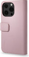 DECODED Detachable Wallet Case - iPhone 13 Pro Max - Afneembaar Hoesje met Pasjeshouder - Hoogwaardig Europees Leer - Magnetische Technologie van Apple - Licht Roze
