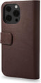DECODED Detachable Wallet Case - iPhone 13 Pro Max - Afneembaar Hoesje met Pasjeshouder - Hoogwaardig Europees Leer - Bruin