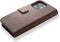 DECODED Detachable Wallet Case - iPhone 13 Pro Max - Afneembaar Hoesje met Pasjeshouder - Hoogwaardig Europees Leer - Bruin