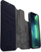 DECODED Detachable Wallet Case - iPhone 14 en 13 - Afneembaar Hoesje met Pasjeshouder - Hoogwaardig Europees Leer - Magnetische Technologie van Apple - Donker Blauw