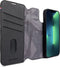 DECODED Detachable Wallet Case - iPhone 14 en 13 - Afneembaar Hoesje met Pasjeshouder - Hoogwaardig Europees Leer - Magnetische Technologie van Apple - Zwart