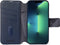 DECODED Detachable Wallet Case - iPhone 14 en 13 - Afneembaar Hoesje met Pasjeshouder - Hoogwaardig Europees Leer - Magnetische Technologie van Apple - Donker Blauw