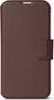 DECODED Detachable Wallet Case - iPhone 14 en 13 - Afneembaar Hoesje met Pasjeshouder - Hoogwaardig Europees Leer - Magnetische Technologie van Apple - Donker Bruin