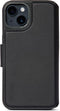 DECODED Detachable Wallet Case - iPhone 14 en 13 - Afneembaar Hoesje met Pasjeshouder - Hoogwaardig Europees Leer - Magnetische Technologie van Apple - Zwart