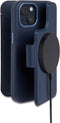 DECODED Detachable Wallet Case - iPhone 14 Plus - Afneembaar Hoesje met Pasjeshouder - Hoogwaardig Europees Leer - Magnetische Technologie van Apple - Donker Blauw