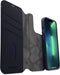 DECODED Detachable Wallet Case - iPhone 14 Pro - Afneembaar Hoesje met Pasjeshouder - Hoogwaardig Europees Leer - Magnetische Technologie van Apple - Donker Blauw