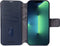 DECODED Detachable Wallet Case - iPhone 14 Pro - Afneembaar Hoesje met Pasjeshouder - Hoogwaardig Europees Leer - Magnetische Technologie van Apple - Donker Blauw