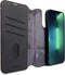DECODED Detachable Wallet Case - iPhone 14 Pro Max - Afneembaar Hoesje met Pasjeshouder - Hoogwaardig Europees Leer - Magnetische Technologie van Apple - Zwart