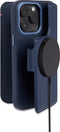 DECODED Detachable Wallet Case - iPhone 14 Pro Max - Afneembaar Hoesje met Pasjeshouder - Hoogwaardig Europees Leer - Magnetische Technologie van Apple - Donker Blauw