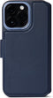 DECODED Detachable Wallet Case - iPhone 14 Pro Max - Afneembaar Hoesje met Pasjeshouder - Hoogwaardig Europees Leer - Magnetische Technologie van Apple - Donker Blauw