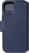 DECODED Detachable Wallet Case - iPhone 15 - 2-in-1 Magnetisch Afneembaar Hoesje met Pasjeshouder - Hoogwaardig Europees Leer - Geschikt voor MagSafe - True Navy Blauw