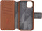 DECODED Detachable Wallet Case - iPhone 15 Plus - 2-in-1 Magnetisch Afneembaar Hoesje met Pasjeshouder - Hoogwaardig Europees Leer - Geschikt voor MagSafe - Tan Bruin