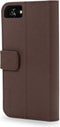 DECODED Detachable Wallet Case - iPhone SE / SE 3 / 8 - Afneembaar Hoesje met Pasjeshouder - Hoogwaardig Europees Leer - Bruin