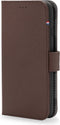 DECODED Detachable Wallet Case - iPhone SE / SE 3 / 8 - Afneembaar Hoesje met Pasjeshouder - Hoogwaardig Europees Leer - Bruin