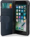 DECODED Detachable Wallet Case - iPhone SE / SE 3 / 8 - Afneembaar Hoesje met Pasjeshouder - Hoogwaardig Europees Leer - Donker Blauw