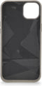 DECODED Embossed Back Cover - iPhone 14 Plus - Hoogwaardig Europees Leer - Hoesje met Metalen Knoppen - Magnetische Technologie van Apple - Beige, Grijs