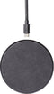 DECODED FastPad Wireless Charger – Qi draadloze lader – Metalen Disc + leren pad - 10W / 7,5W output – incl. USB-C Kabel - Zwart / Zwart