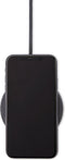 DECODED FastPad Wireless Charger – Qi draadloze lader – Metalen Disc + leren pad - 10W / 7,5W output – incl. USB-C Kabel - Zwart / Zwart