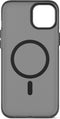 DECODED Grip Case Back Cover - iPhone 15 Plus - 100% Gerecycleerd Plastic - Doorzichtig Hoesje - Geschikt voor MagSafe - Transparant Black Zwart