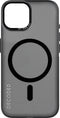DECODED Grip Case Back Cover - iPhone 15 Plus - 100% Gerecycleerd Plastic - Doorzichtig Hoesje - Geschikt voor MagSafe - Transparant Black Zwart
