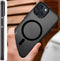 DECODED Grip Case Back Cover - iPhone 15 Plus - 100% Gerecycleerd Plastic - Doorzichtig Hoesje - Geschikt voor MagSafe - Transparant Black Zwart