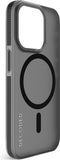 DECODED Grip Case Back Cover - iPhone 15 Pro - 100% Gerecycleerd Plastic - Doorzichtig Hoesje - Geschikt voor MagSafe - Transparant Black Zwart