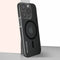 DECODED Grip Case Back Cover - iPhone 15 Pro Max- 100% Gerecycleerd Plastic - Doorzichtig Hoesje - Transparant Black Zwart Geschikt voor MagSafe -