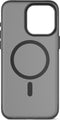 DECODED Grip Case Back Cover - iPhone 15 Pro Max- 100% Gerecycleerd Plastic - Doorzichtig Hoesje - Transparant Black Zwart Geschikt voor MagSafe -