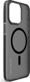 DECODED Grip Case Back Cover - iPhone 15 Pro Max- 100% Gerecycleerd Plastic - Doorzichtig Hoesje - Transparant Black Zwart Geschikt voor MagSafe -