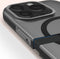 DECODED Grip Case Back Cover - iPhone 15 Pro Max- 100% Gerecycleerd Plastic - Doorzichtig Hoesje - Transparant Black Zwart Geschikt voor MagSafe -