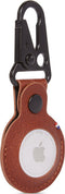DECODED Leather Airtag hoesje - Leather Loop Dogclip - Cinnamon Brown