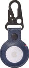 DECODED Leather Airtag hoesje - Leather Loop Dogclip - Navy
