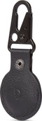 DECODED Leather Airtag hoesje - Leather Loop Dogclip - Zwart