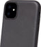 DECODED Leren Back Cover - iPhone 11 - Hoogwaardig Europees Leer - Hoesje met Metalen Knoppen - Zwart